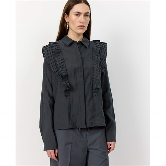 Levete Room LR-KARLINA 1 Skjorte, Black Oyster